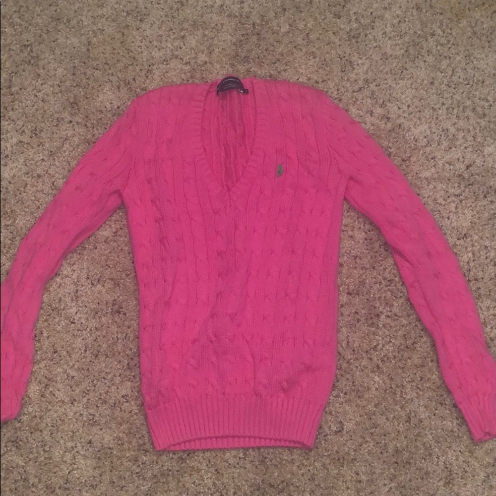 Pink Ralph Lauren Sport Sweater